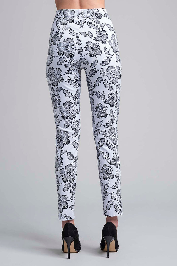 Pantalon Con Estampado De Flores