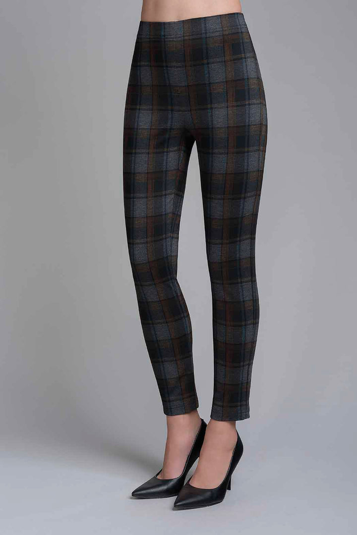 Pantalon Con Estampado De Cuadros