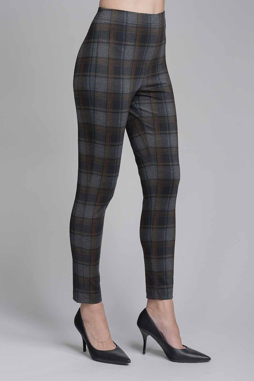 Pantalon Con Estampado De Cuadros