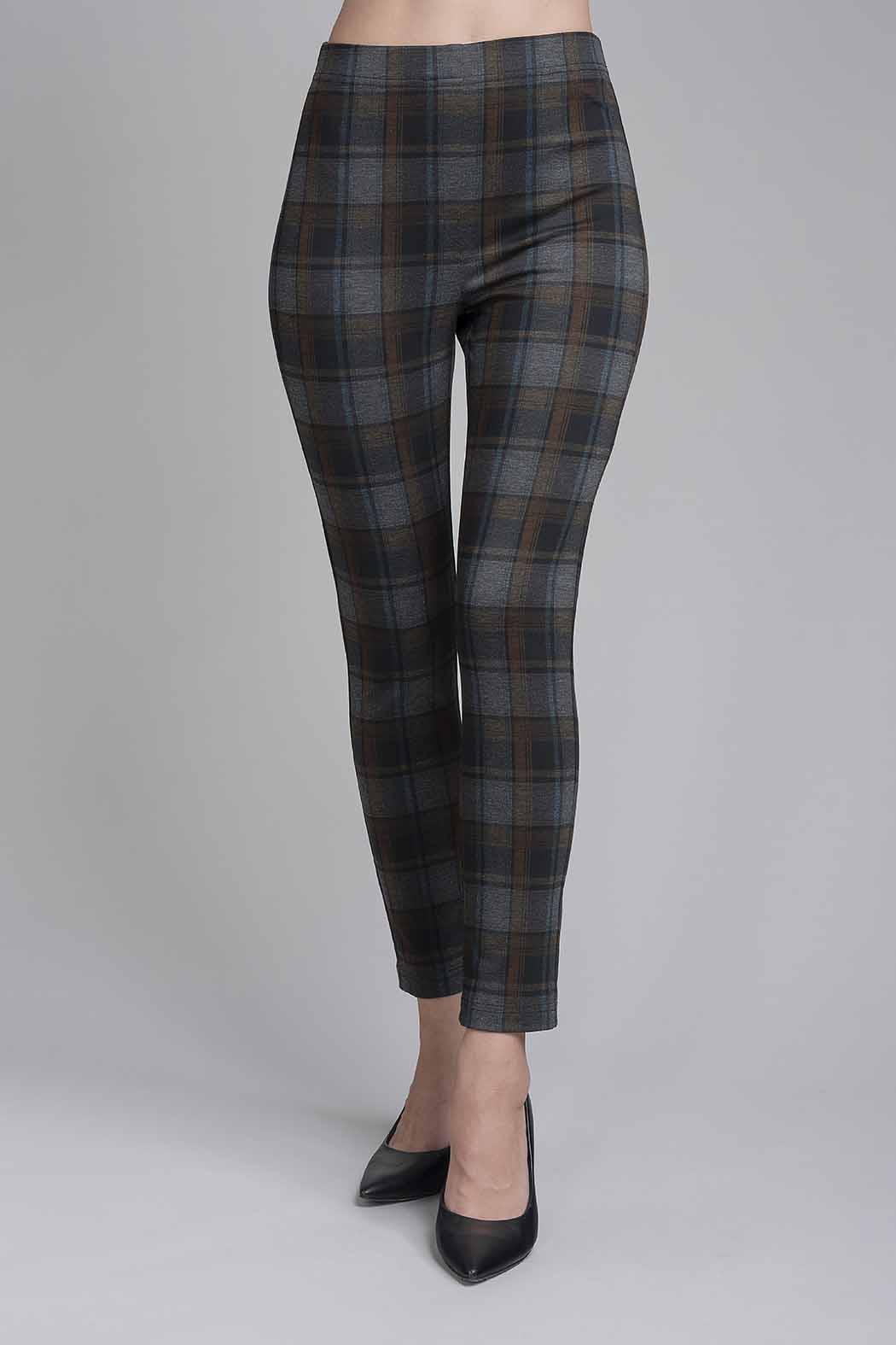 Pantalon Con Estampado De Cuadros