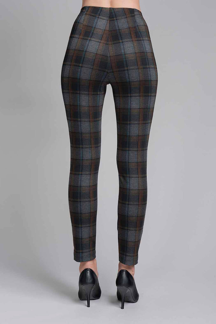 Pantalon Con Estampado De Cuadros