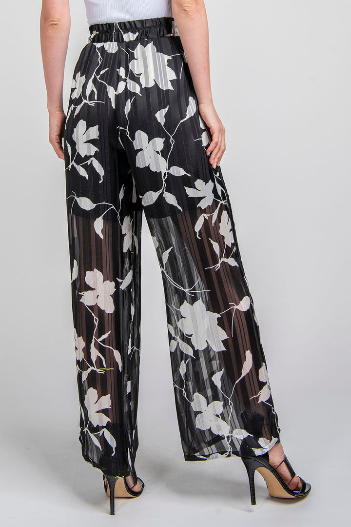 Pantalon Estampado De Flores