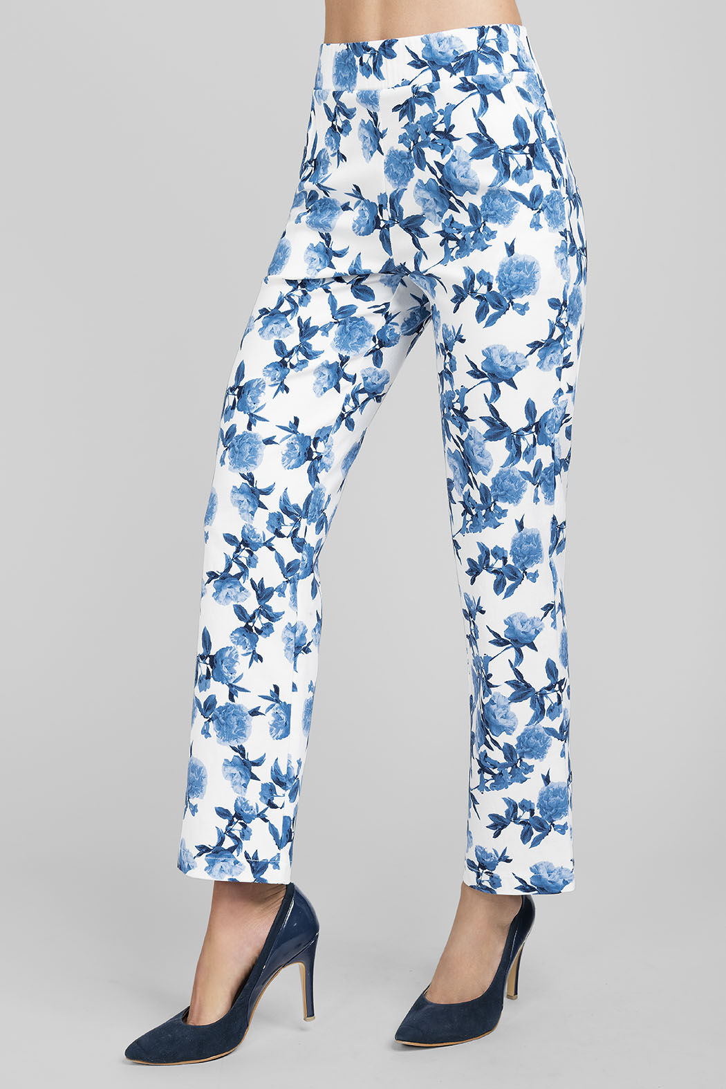 Pantalon Con  Estampado De Flores