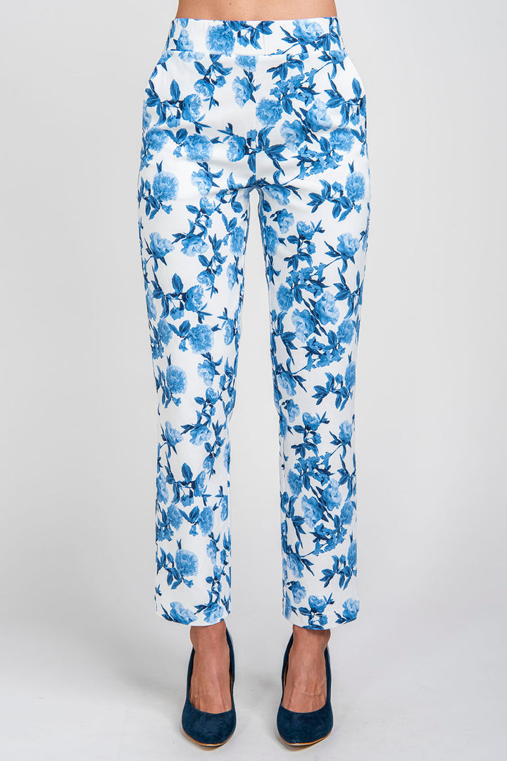 Pantalon Con  Estampado De Flores