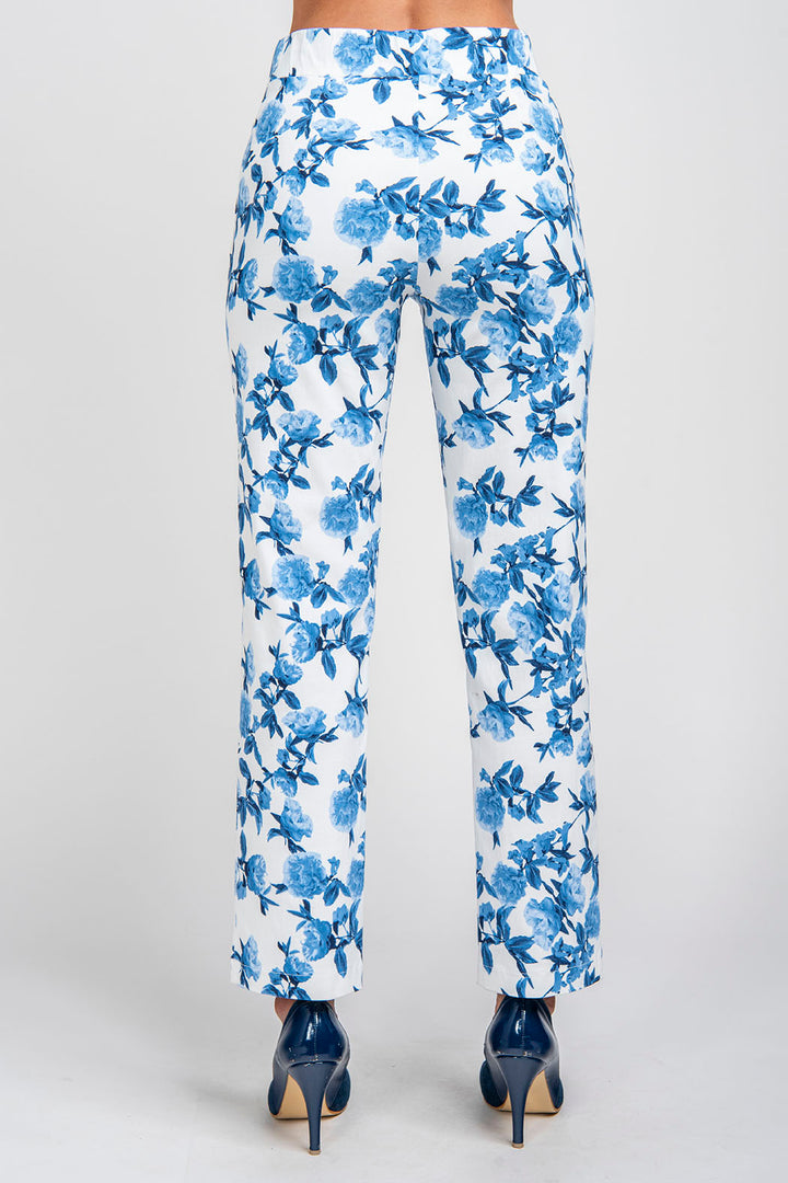 Pantalon Con  Estampado De Flores