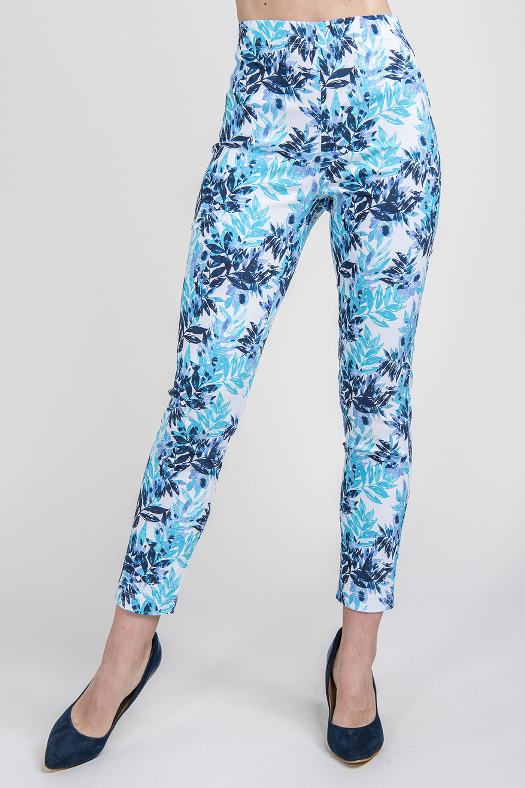 Pantalon Estampado De Hojas