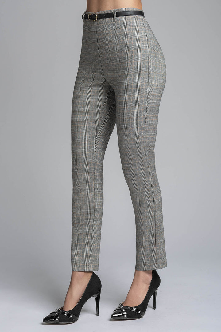 Pantalon Corte Recto De Cuadros