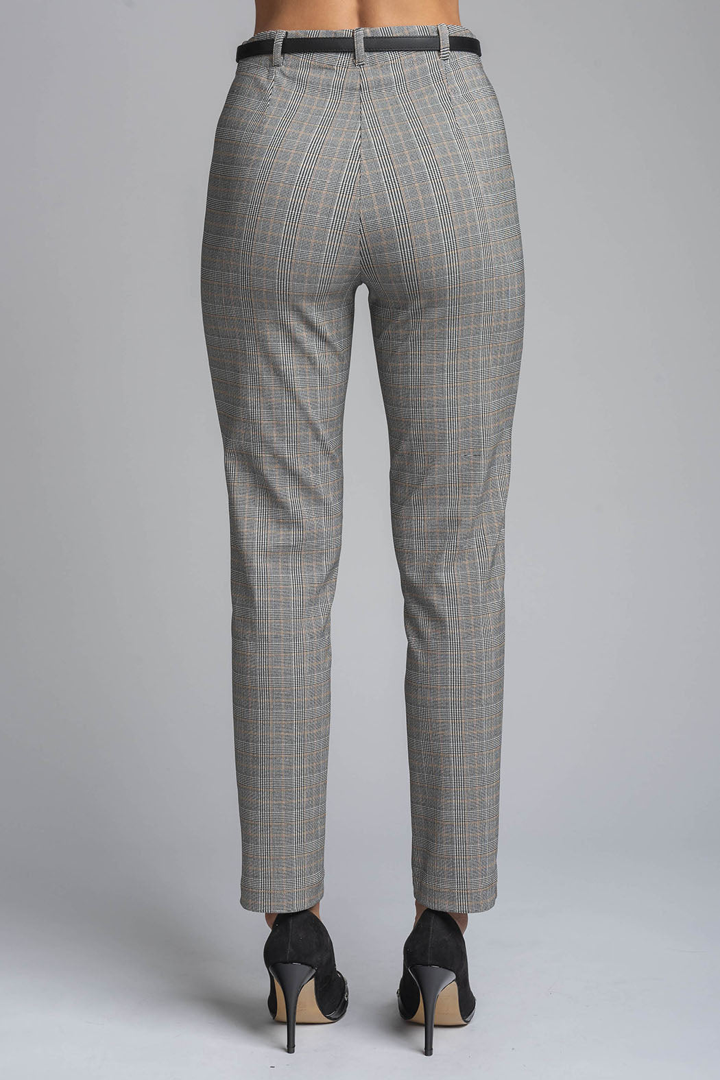 Pantalon Corte Recto De Cuadros