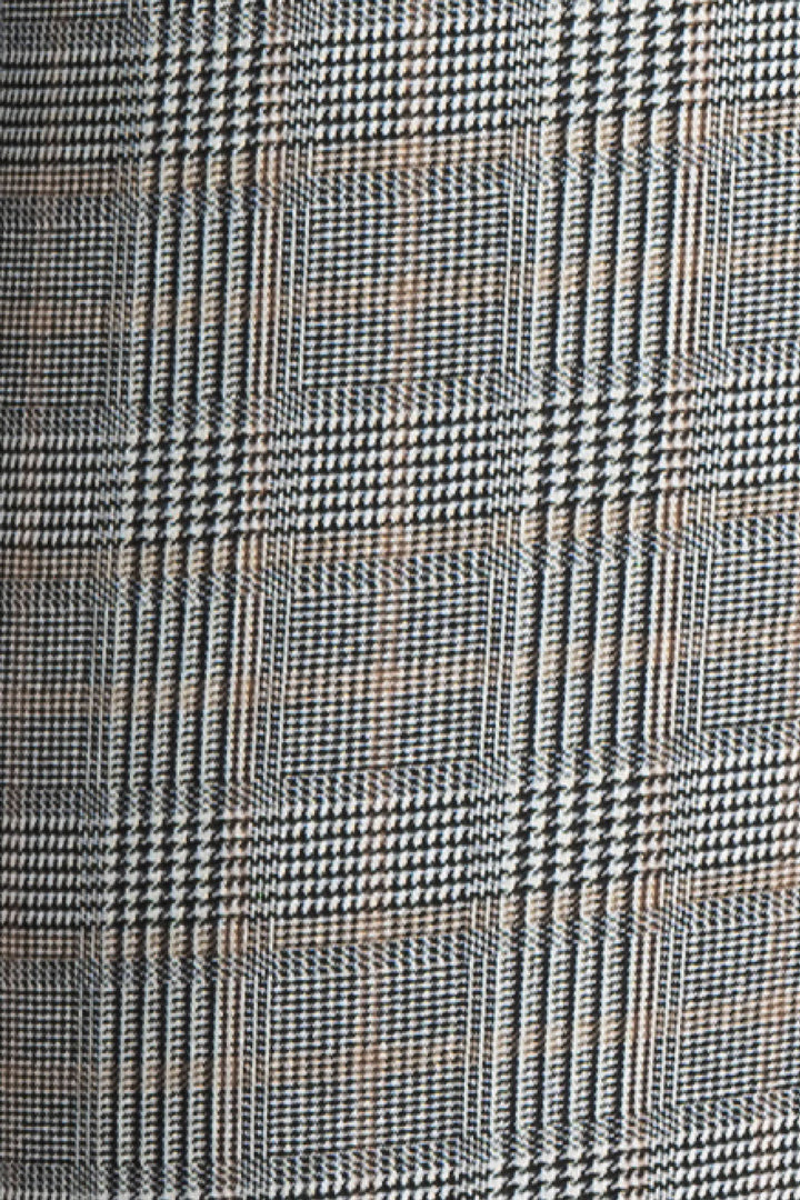 Pantalon Corte Recto De Cuadros