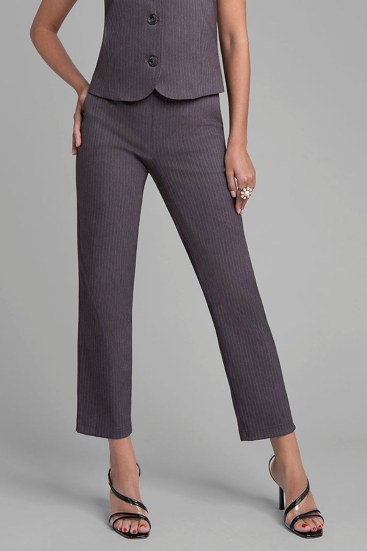 Pantalon Con Estampado De Rayas