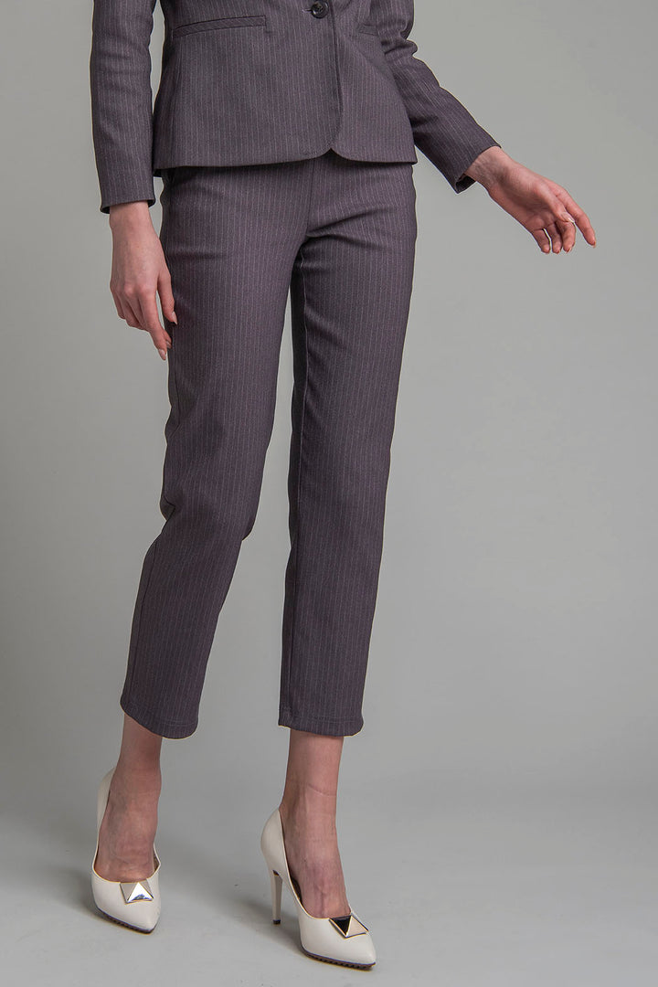Pantalon Con Estampado De Rayas