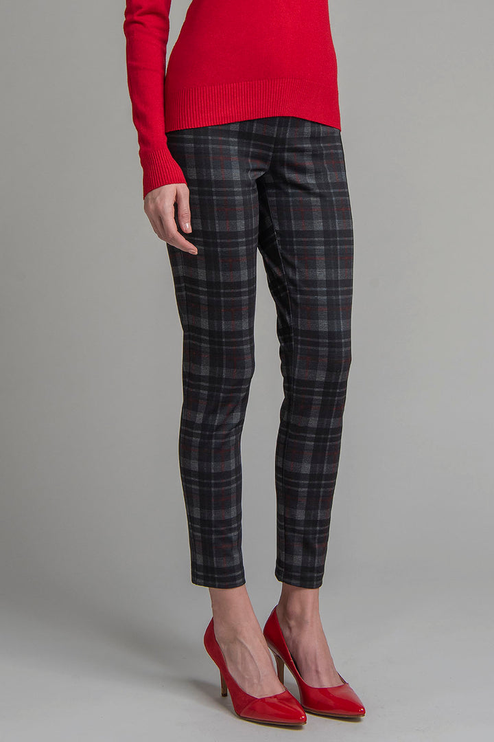 Pantalon Estampado De Cuadros