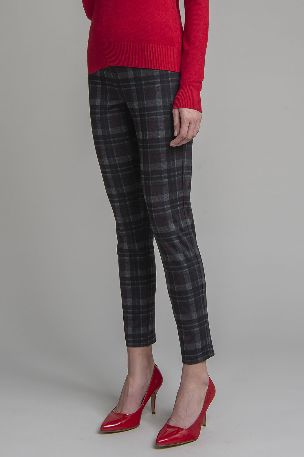 Pantalon Estampado De Cuadros