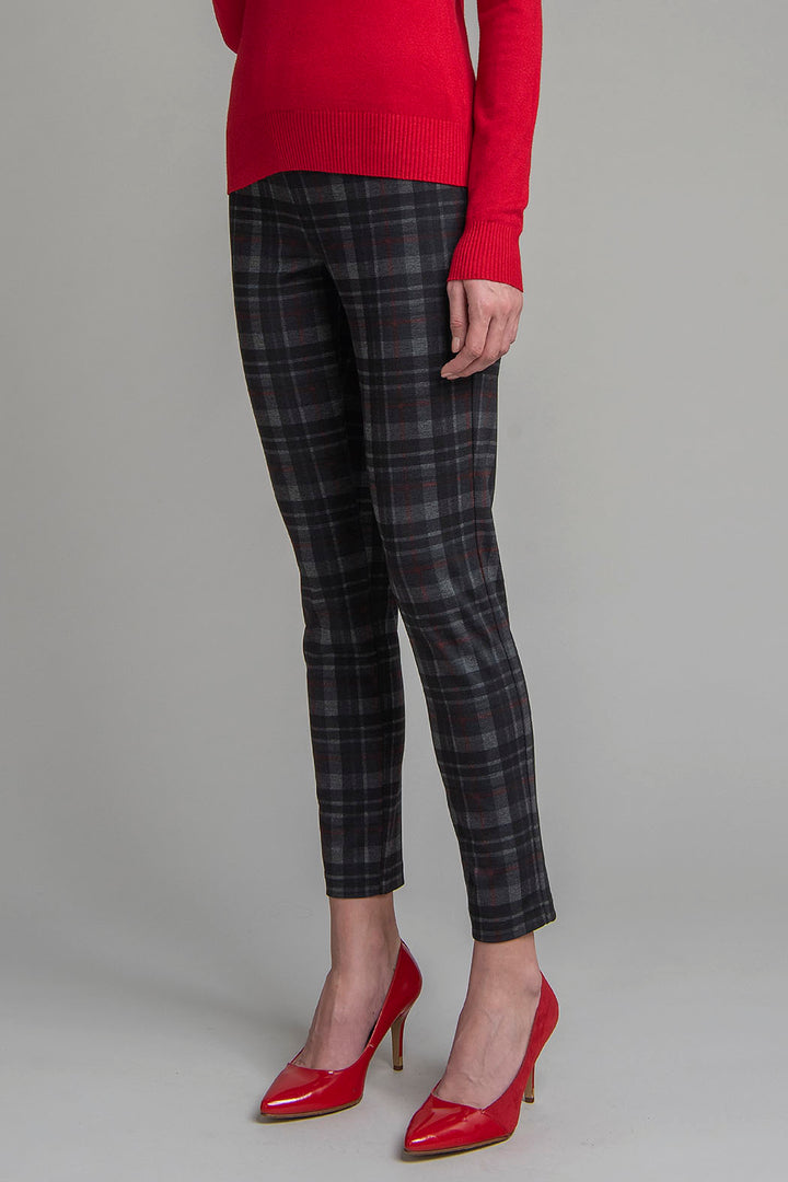 Pantalon Estampado De Cuadros