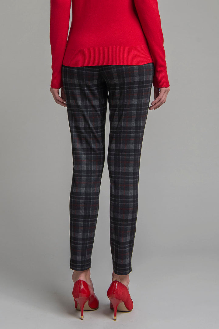 Pantalon Estampado De Cuadros