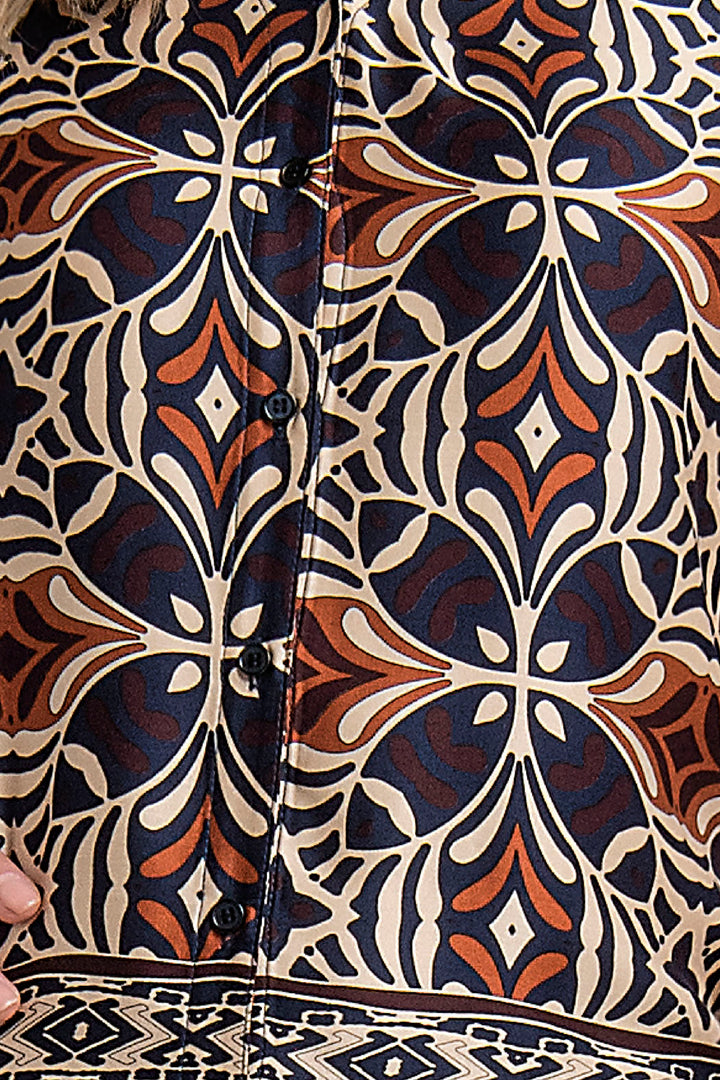 Blusa De Manga Larga Estampada