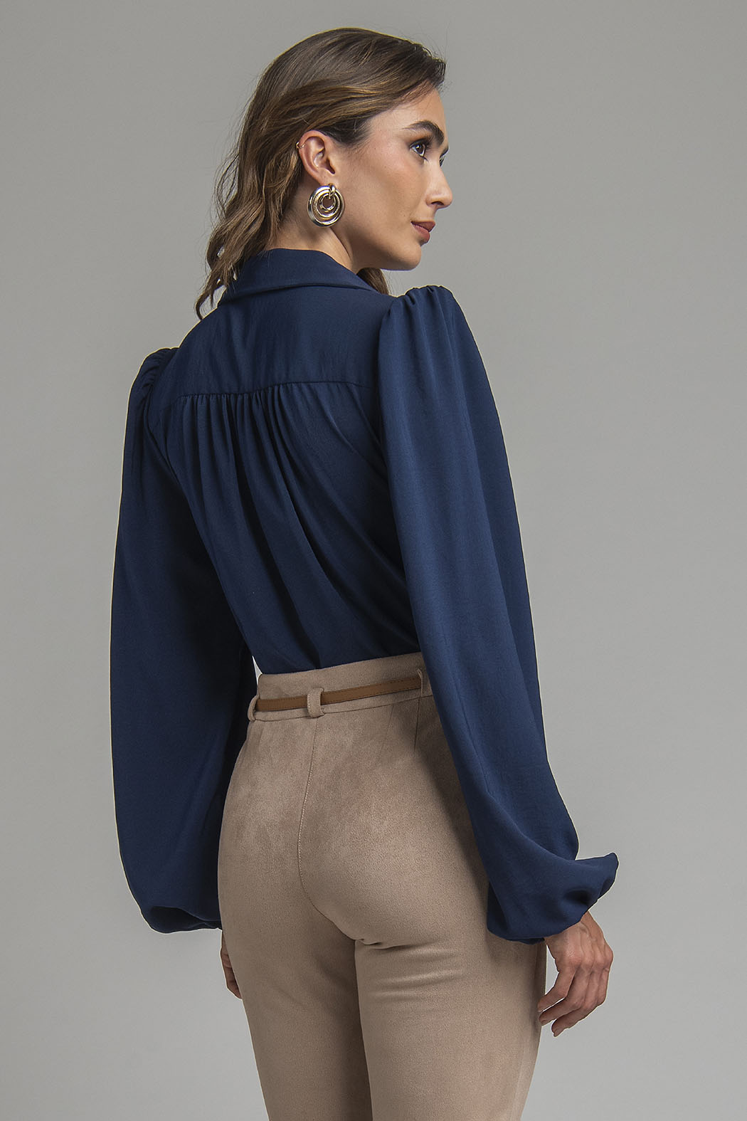 Blusa Lisa De Manga Larga