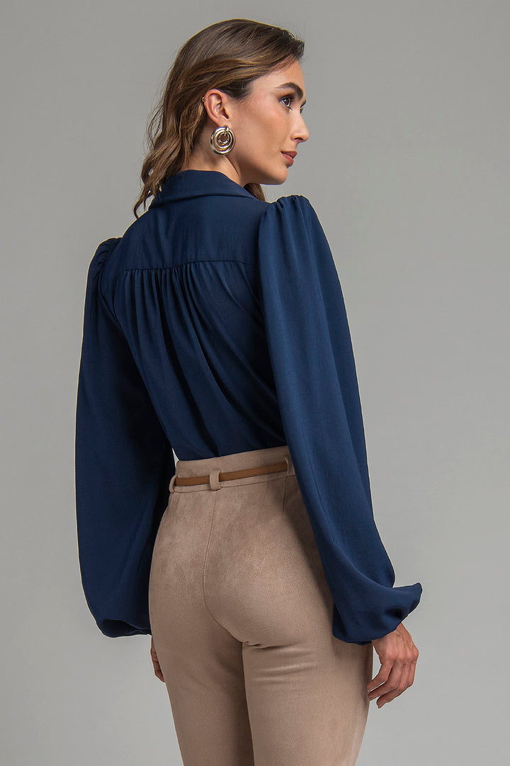Blusa Lisa De Manga Larga