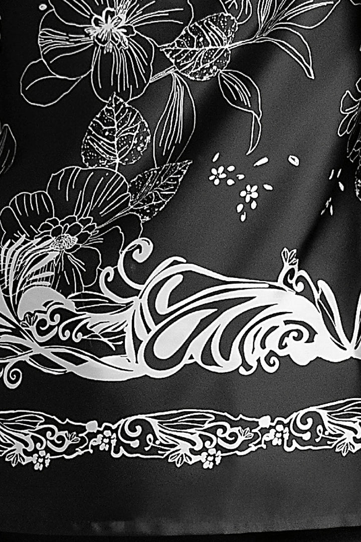 Blusa Estampada De Manga Larga