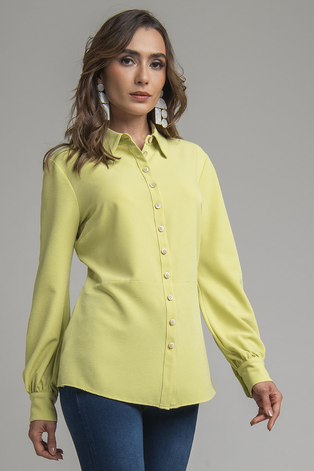 Blusa De Manga Larga Lisa
