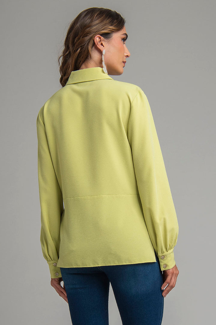 Blusa De Manga Larga Lisa