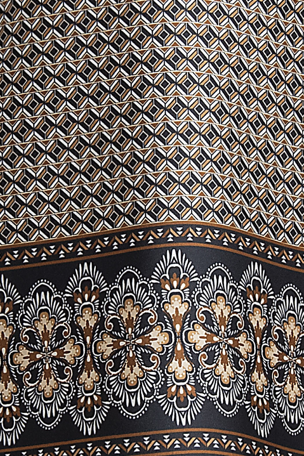 Vestido Estampado De Manga 3/4