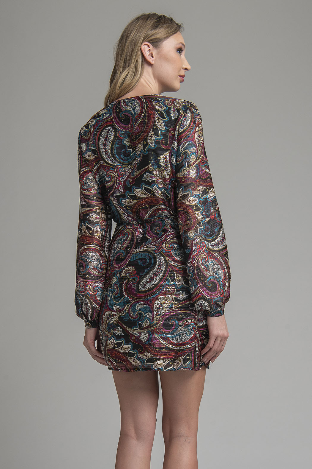 Vestido Estampado Con Olanes