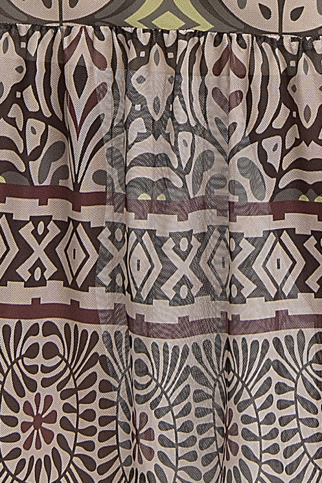 Vestido Estampado De Manga Larga