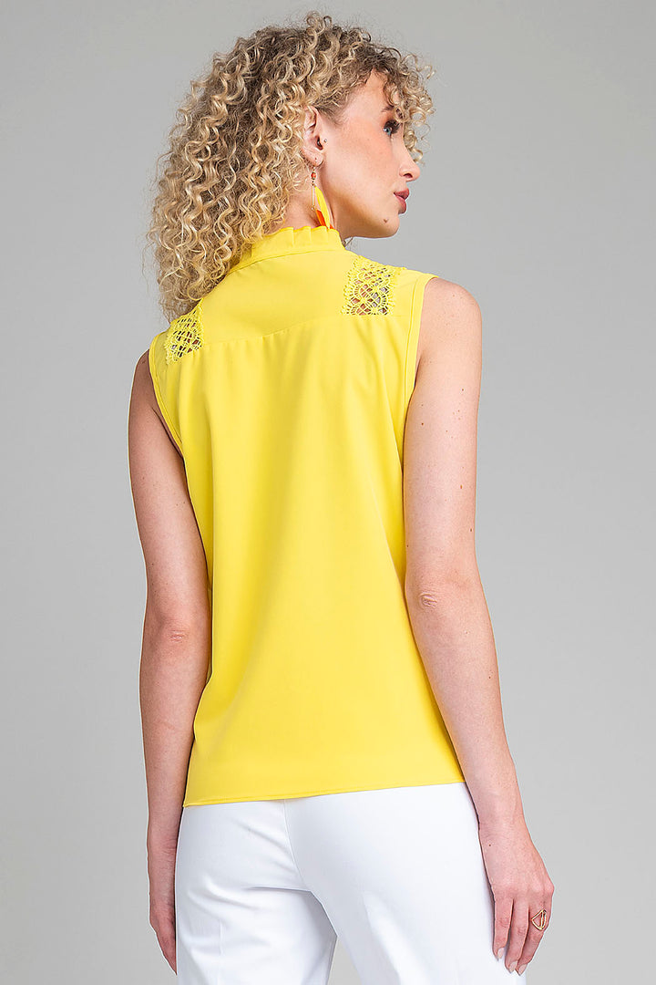 Blusa Sin Mangas Con Detalles Bordados