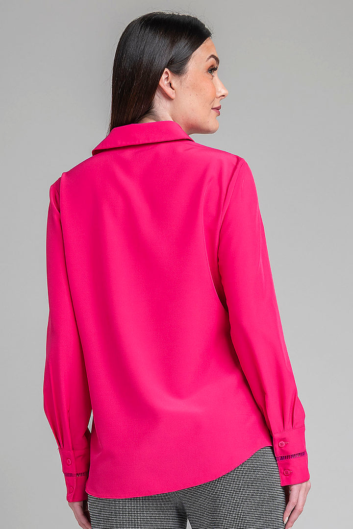 Blusa Camisera Con Manga Larga