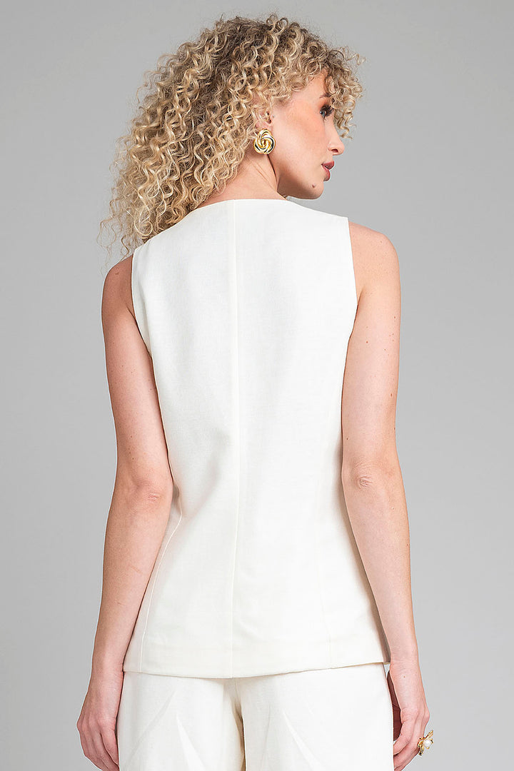 Chaleco Con Botones Al Frente