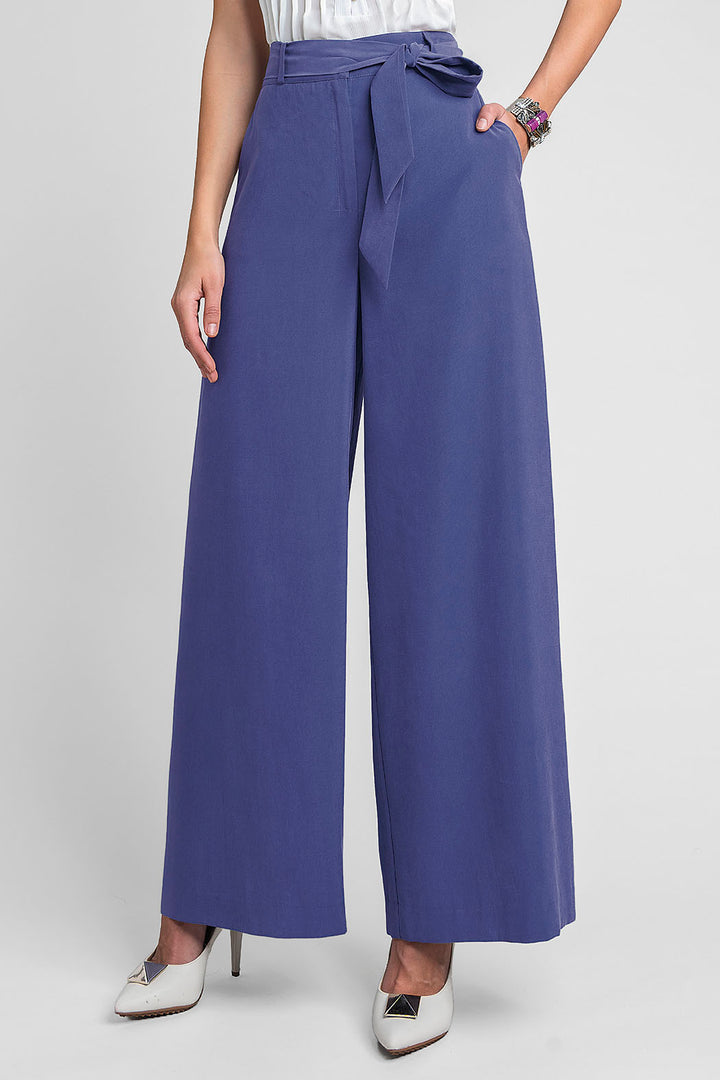 Pantalon Liso Corte Ancho
