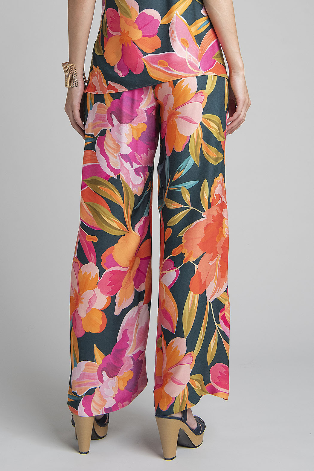 Pantalon Con Estampado Floral