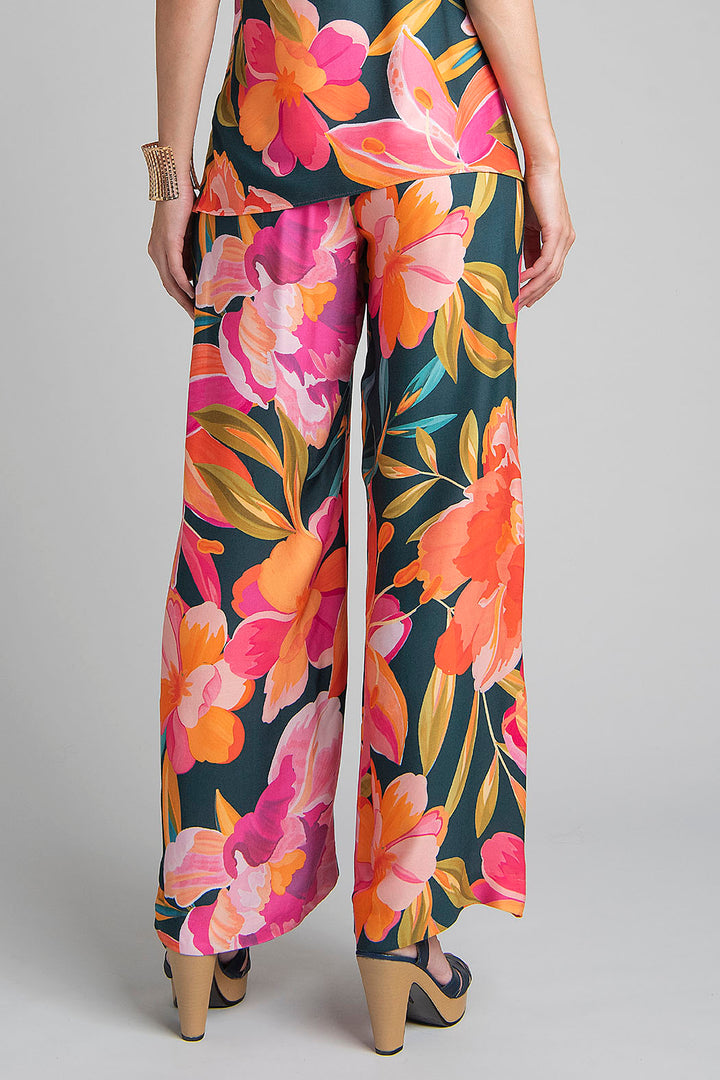 Pantalon Con Estampado Floral