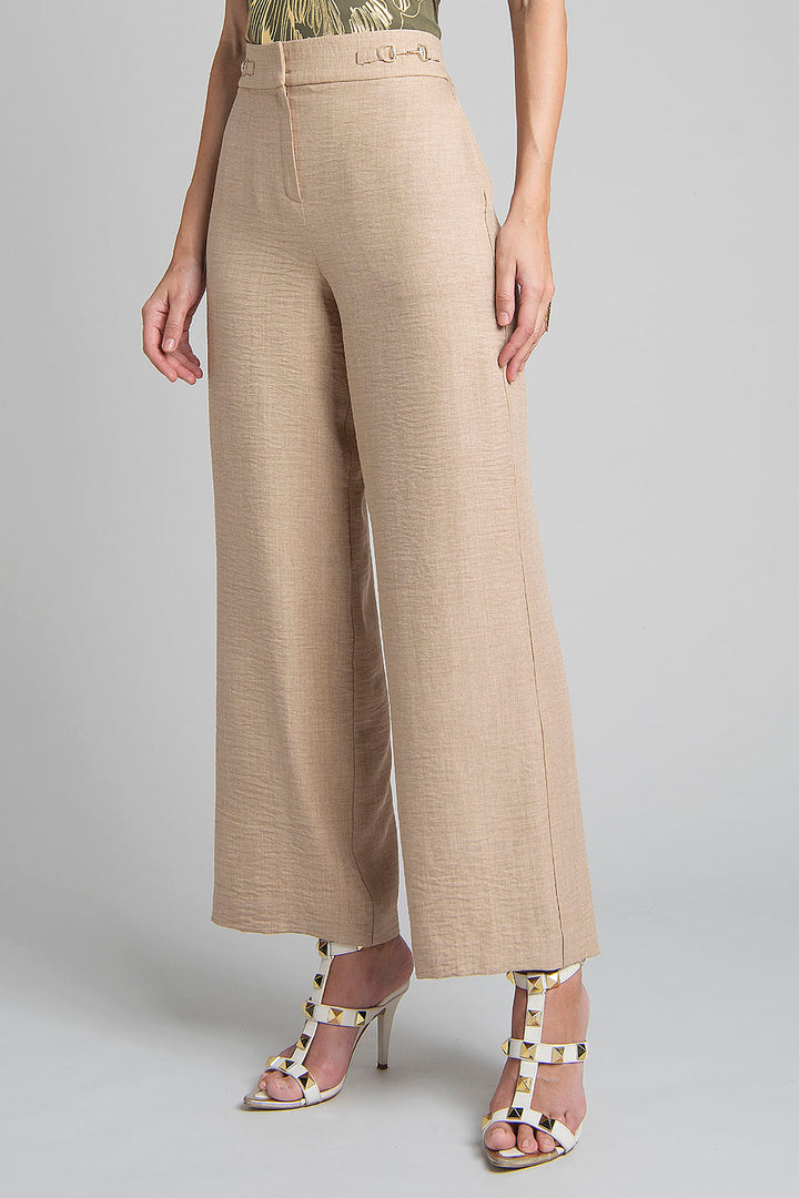 Pantalon Corte Recto Y Cintura Alta