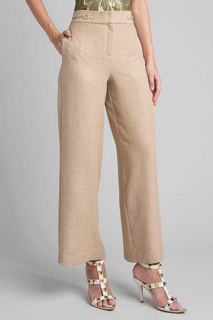 Pantalon Corte Recto Y Cintura Alta