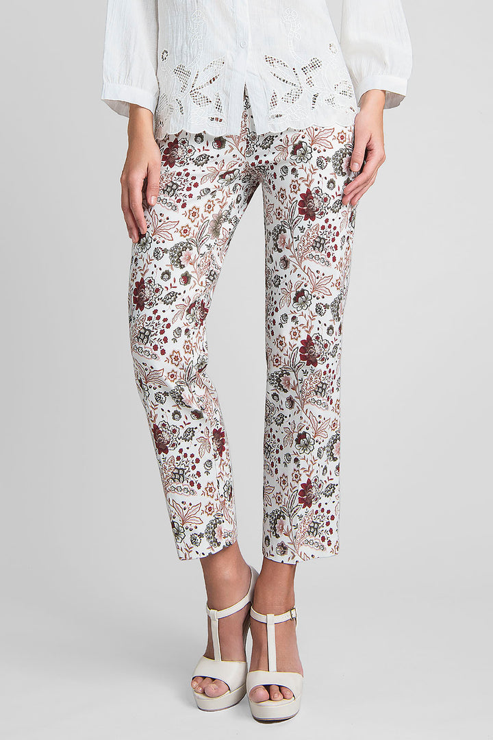 Pantalon Con Estampado Floral