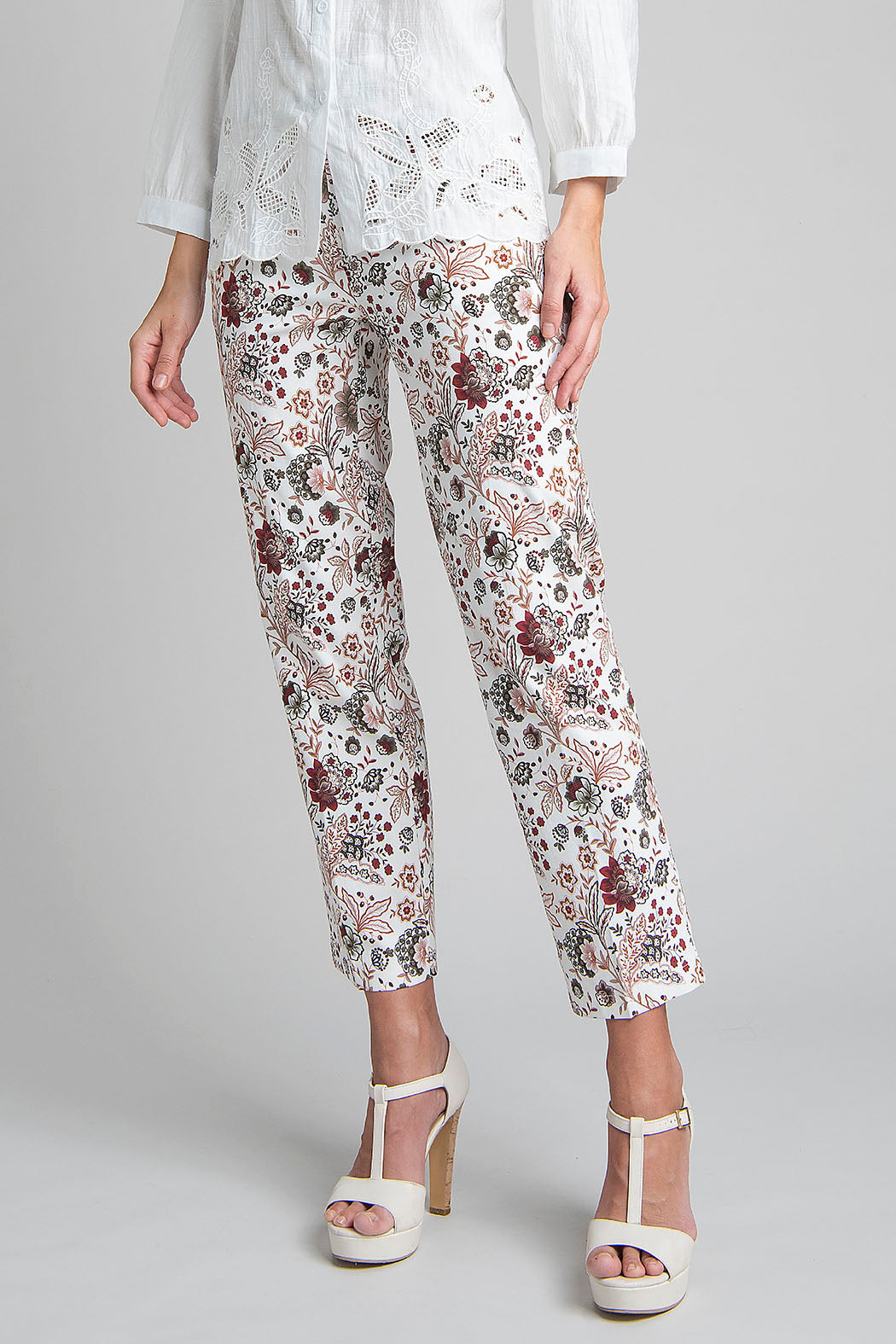 Pantalon Con Estampado Floral