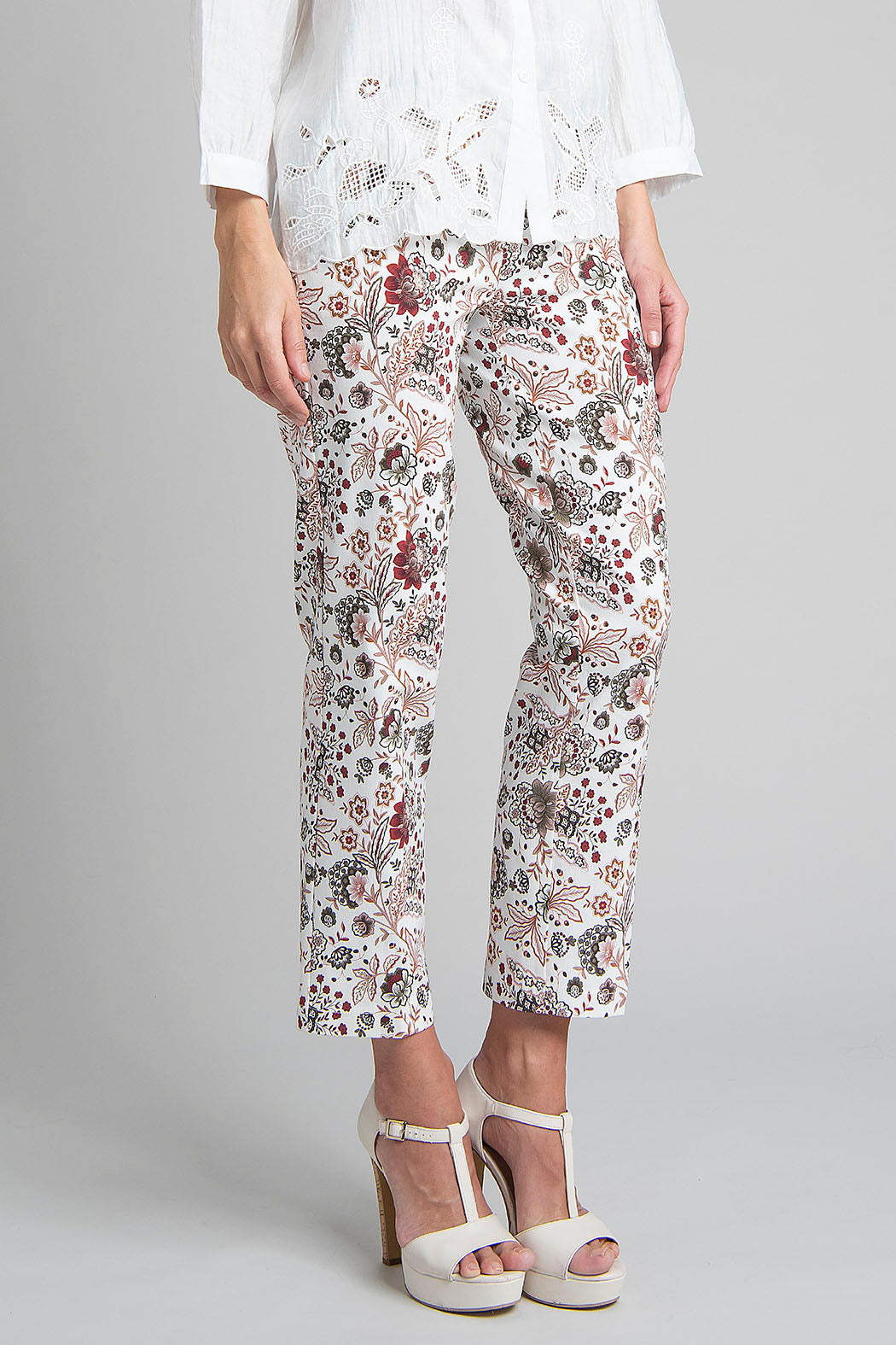 Pantalon Con Estampado Floral