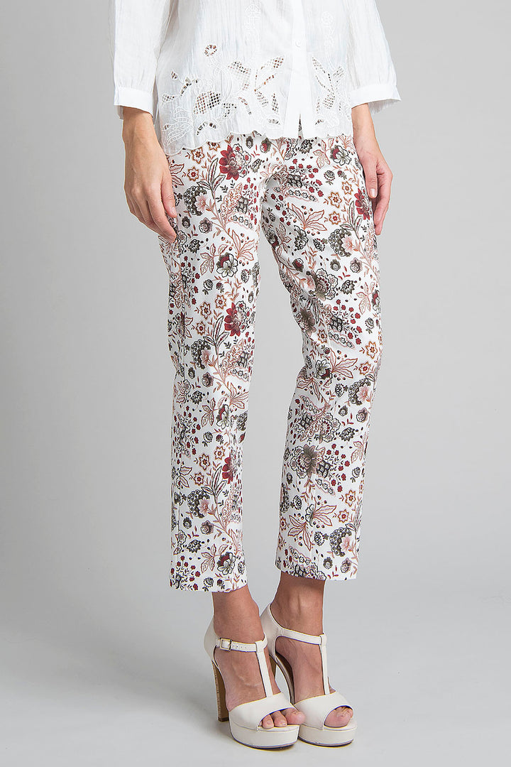 Pantalon Con Estampado Floral