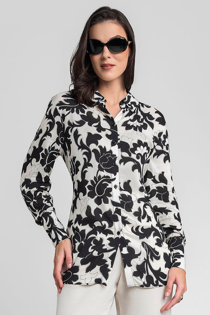 Blusa Camisera Estampada