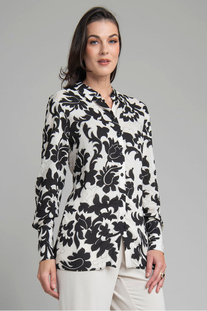 Blusa Camisera Estampada
