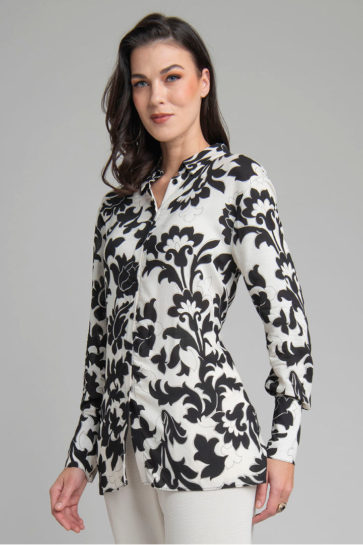 Blusa Camisera Estampada