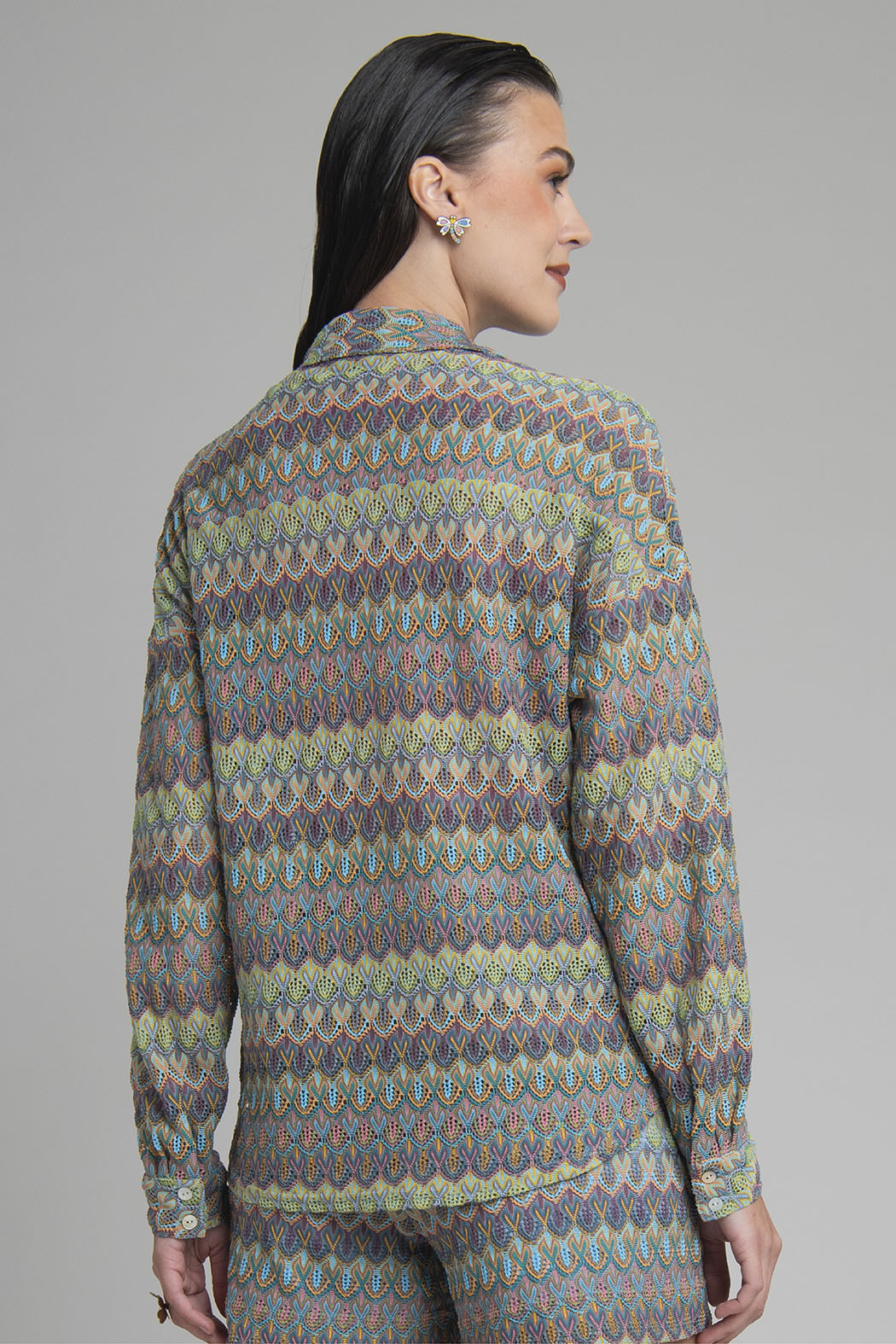 Blusa Camisera Estampada