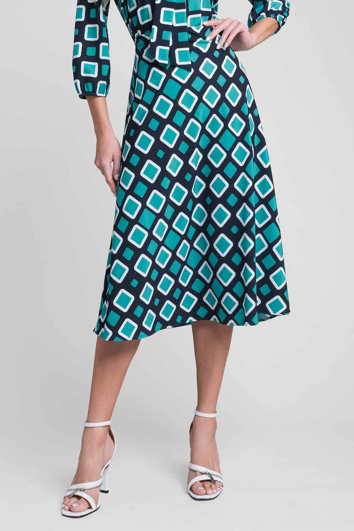Falda Con Estampado De Cuadros