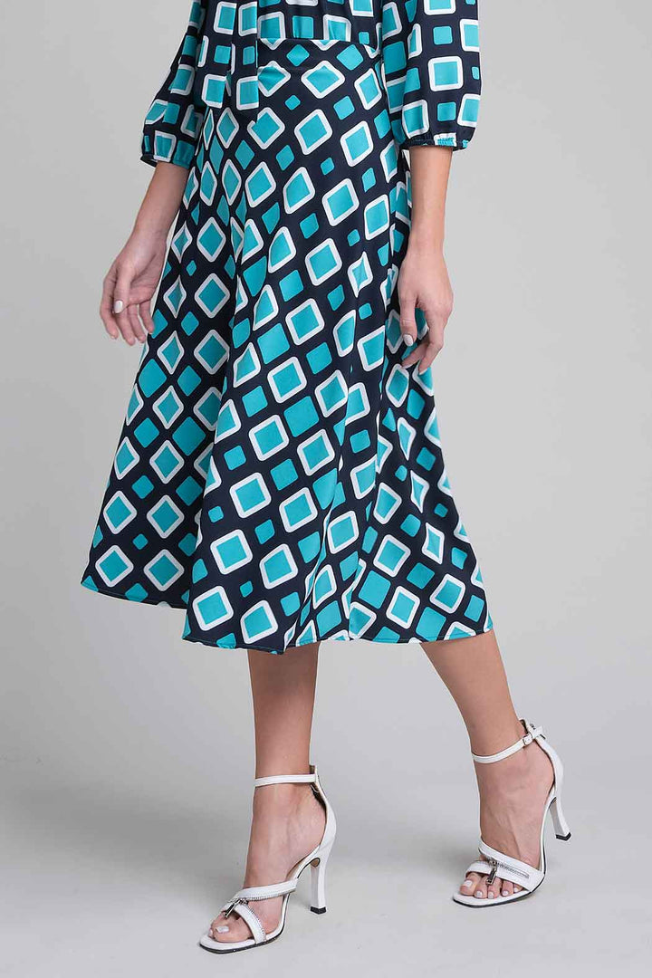 Falda Con Estampado De Cuadros