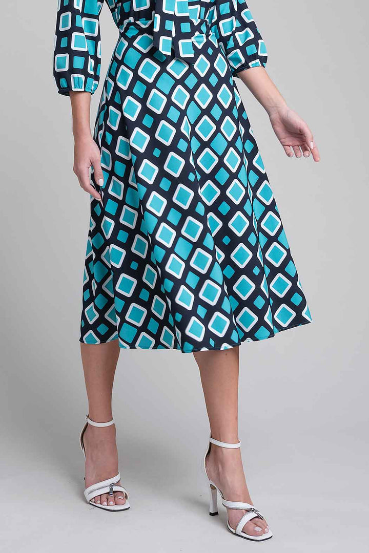 Falda Con Estampado De Cuadros