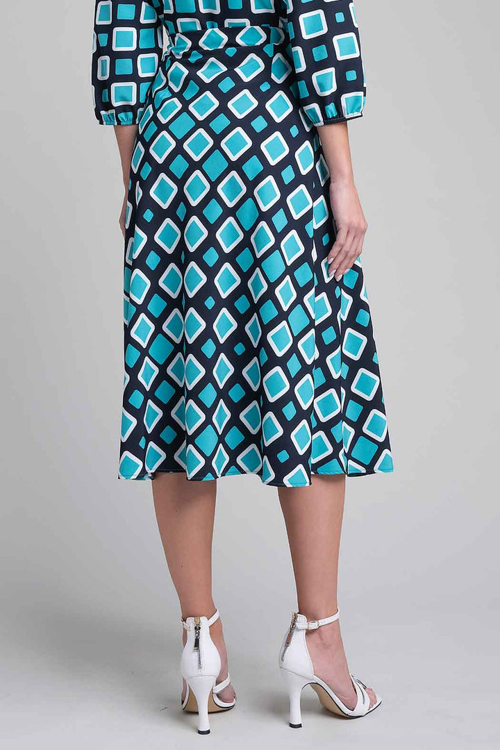 Falda Con Estampado De Cuadros