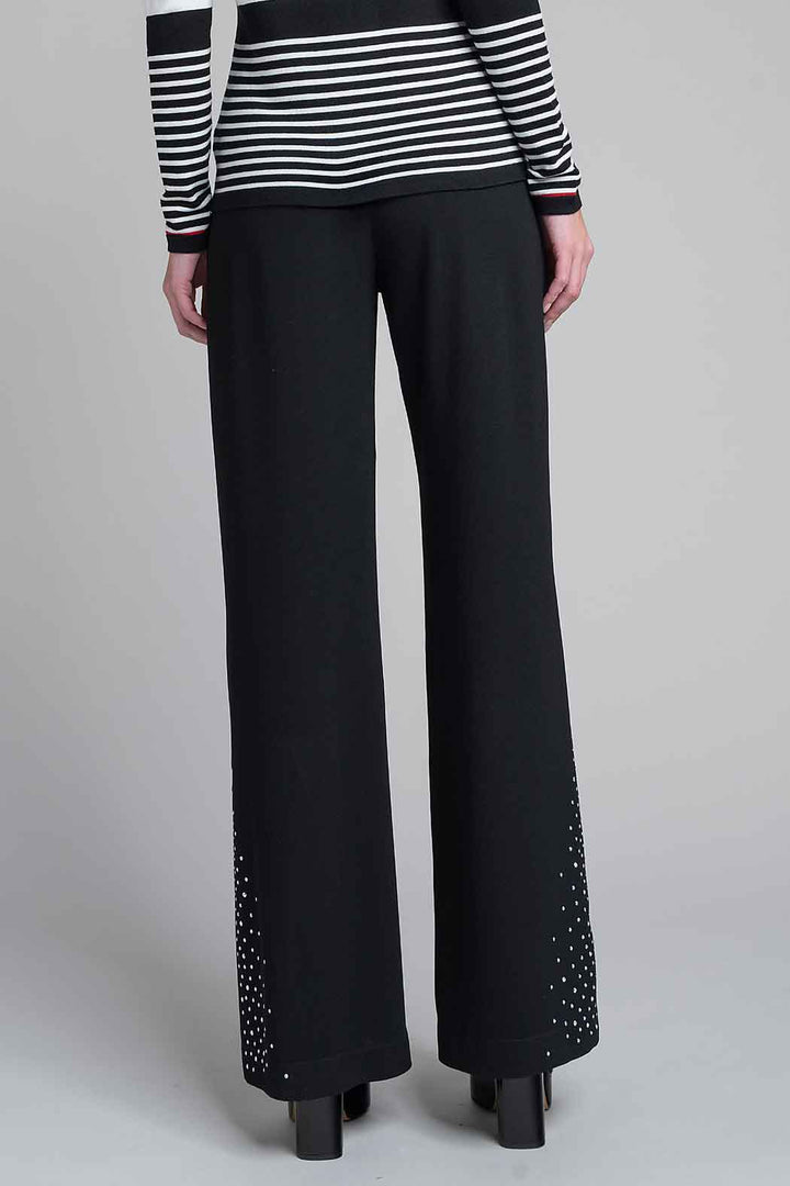 Pantalon Corte Recto Con Brillos