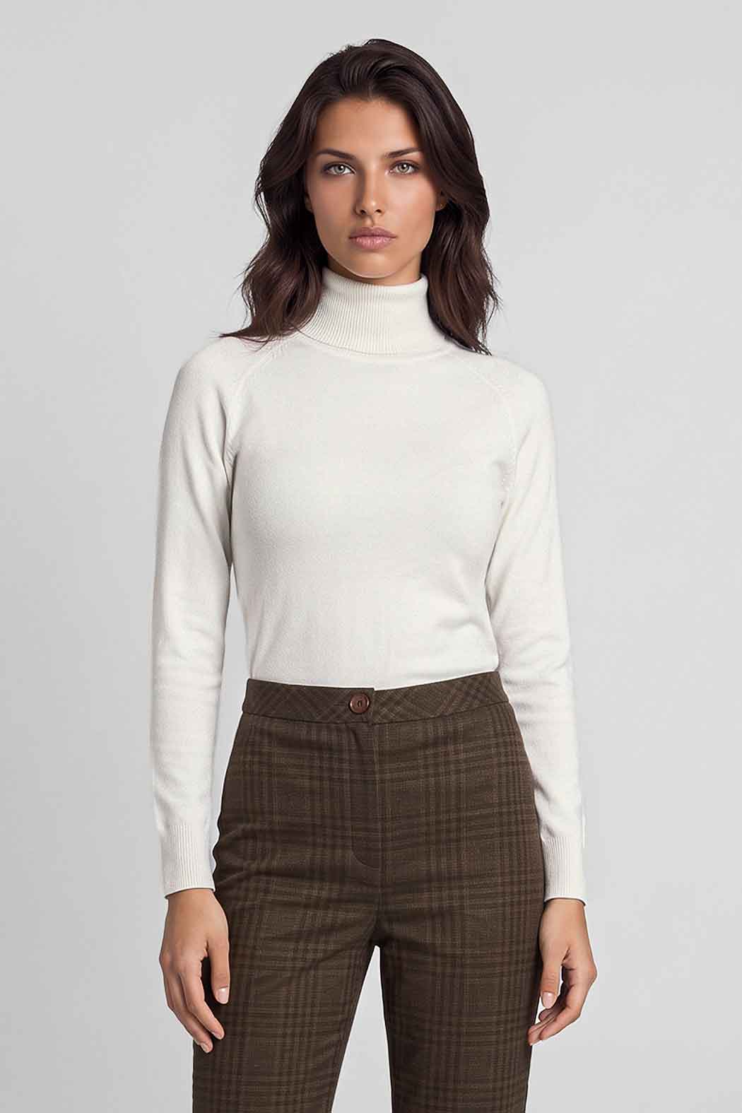 Sueter Liso Con Cuello Tortuga